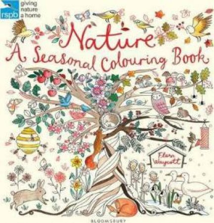 RSPB A Year In Nature Colouring Book by Flora Waycott