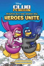 Club Penguin Shadow Guy  Gamma Girl Heroes Unite Comic Storybook