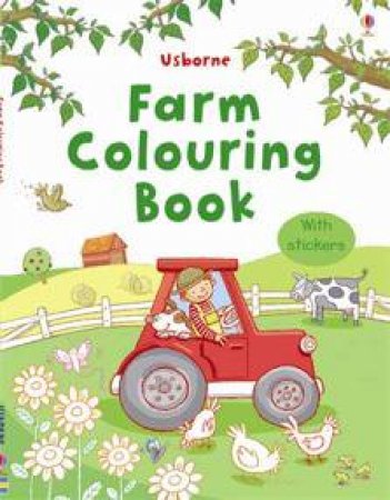 Usborne Farm Colouring Book with stickers by Various