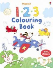 Usborne 123 Colouring Book with stickers