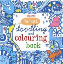 Blue Pocket Doodling  Colouring Book