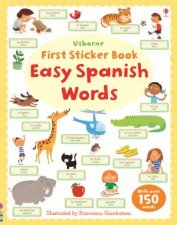 First Sticker Book  Easy Words Spanish