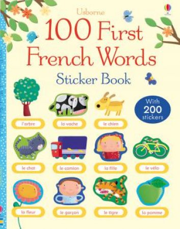 100 First Words in French Sticker Book by Various