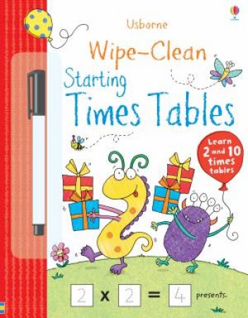 Wipe-clean: Starting Times Tables by Jessica Greenwell