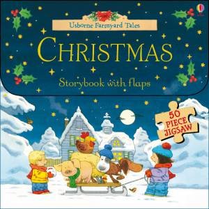 Farmyard Tales: Christmas Flap Book And Jigsaw by Heather Amery