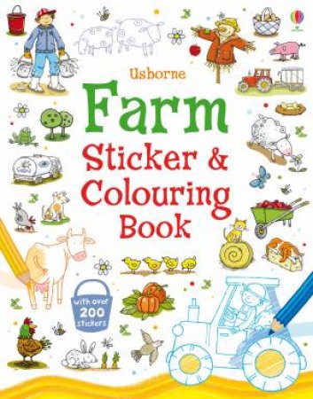 Farm Sticker and Colouring Book by Jessica Greenwell