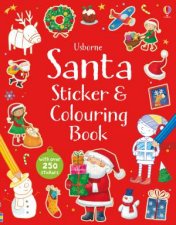 Usborne Santa Sticker And Colouring Book