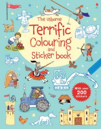 The Usborne Terrific Colouring and Sticker Book by Sam Taplin