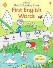 First Colouring Book First English Words