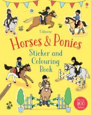 Usborne Horses And Ponies Sticker And Colouring Book