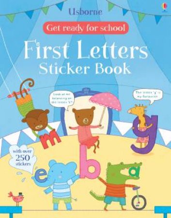 Get Ready For School: First Letters Sticker Book by Jessica Greenwell & Marina Aizen