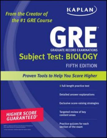 Kaplan GRE Exam Subject Test: Biology by Kaplan