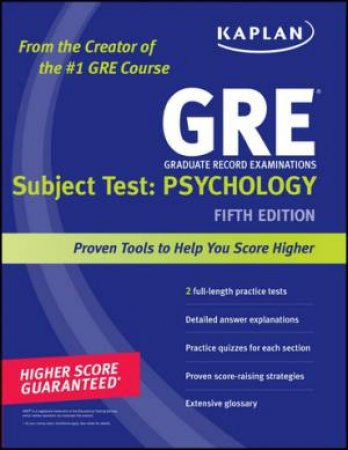 Kaplan GRE Exam Subject Test: Psychology by Kaplan