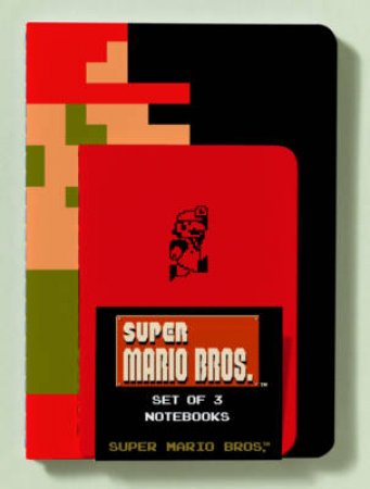 Super Mario Brothers Notebooks (Set of 3) by Nintendo