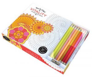 Vitality ( Coloring Book and Pencils ) Color In; Vive Le Color by Vive Le Color