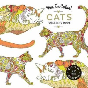 Vive Le Color! Cats (Adult Coloring Book) by Noterie Abrams