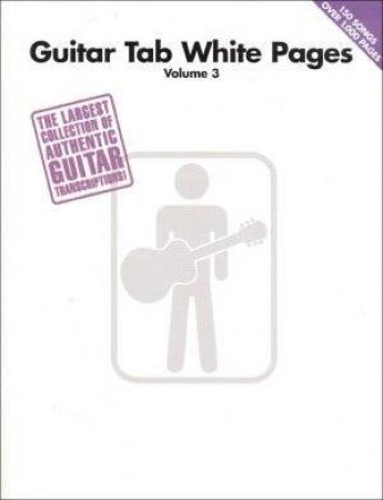 Guitar Tab White Pages Volume 3 by Print Music