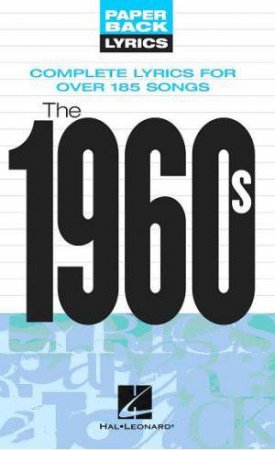 Paperback Lyrics: The 1960s by Various