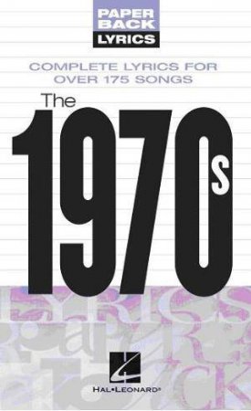 Paperback Lyrics: The 1970s by Various