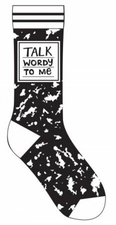 Talk Wordy To Me Socks by Various