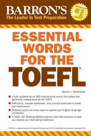 Essential Words for the TOEFL 6th Edition by Steven J. Matthiesen