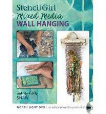 Stencil Girl  Stenciled Mixed Media Wall Hanging