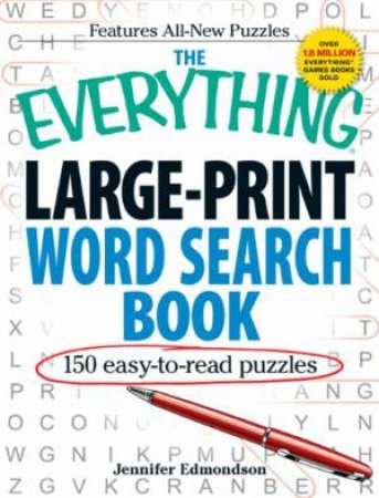 The Everything Large-Print Word Search Book by Jennifer Edmondson