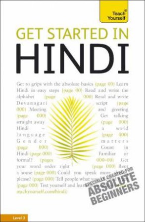 Teach Yourself: Get Started In Hindi by Rupert Snell