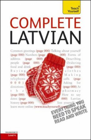 Complete Latvian Book/CD Pack: Teach Yourself by Tereza Svilane