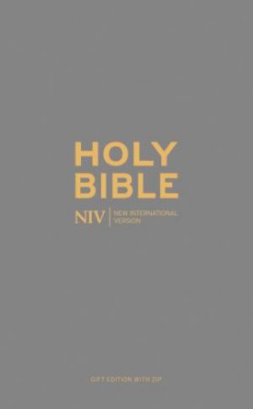 NIV Pocket Charcoal Soft-tone Bible with Zip by NIV