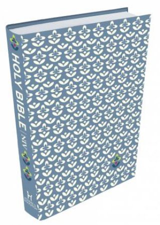 NIV Thinline Blue Patterned Cloth Bible by New International Version