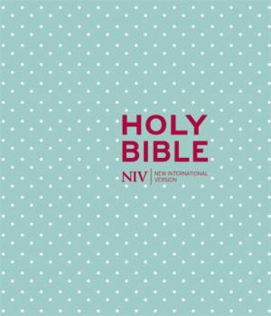 NIV Journalling Mint Polka Dot Cloth Bible by New International Version