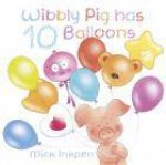 Wibbly Pig has 10 Balloons