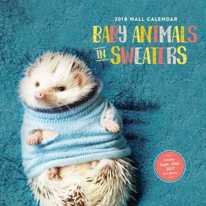 Baby Animals in Sweaters 2018 Wall Calendar by Chronicle Books