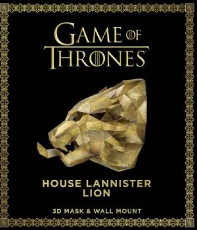 Game Of Thrones Mask And Wall Mount - House Lannister Lion by Wintercroft