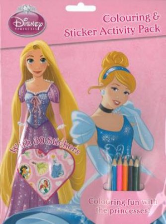 Disney Princess: Colouring And Sticker Activity Pk by Various