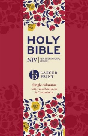 NIV Larger Print Compact Single Column Reference Bible by Various