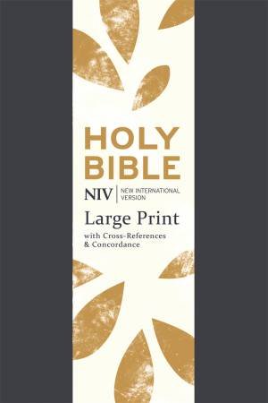 NIV Large Print Single Column Deluxe Reference Bible by Various