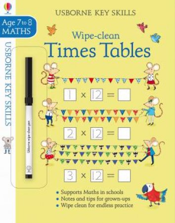 Wipe-Clean Times Tables 7-8 by Holly Bathie & Elisa Paganelli