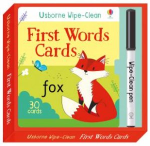 Wipe-Clean First Words Cards by Felicity Brooks & Malu Lenzi