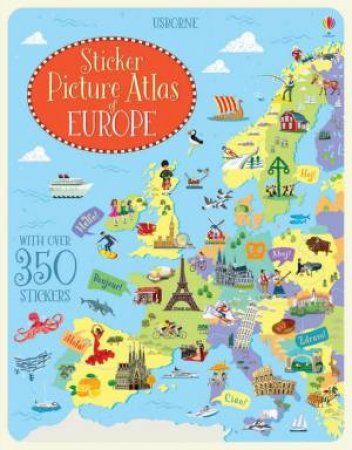 Sticker Picture Atlas Of Europe by Jonathan Melmoth