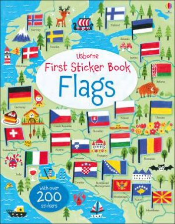 First Sticker Book Flags by Holly Bathie & Hui Skipp