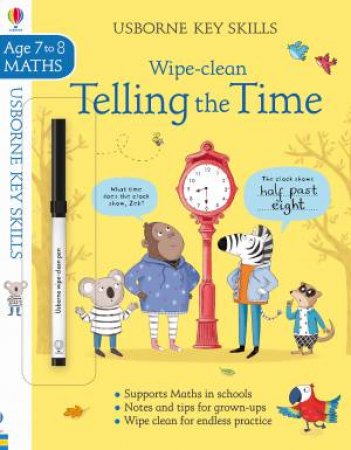 Wipe-Clean Telling The Time 7-8 by Holly Bathie & Elisa Paganelli