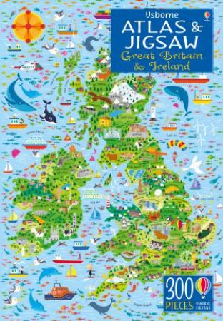 Usborne Atlas And Jigsaw: Britain And Ireland by Sam Smith