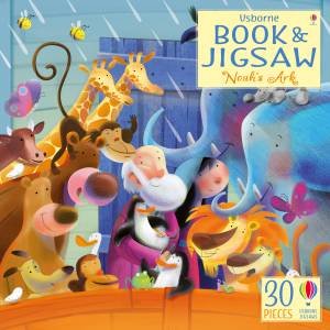 Usborne Jigsaw Noah's Ark With Picture Book by Rob Lloyd Jones & John Joven