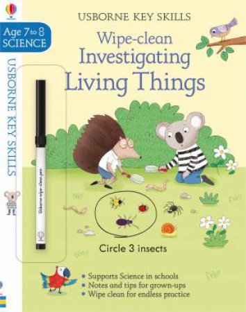 Wipe-Clean Investigating Living Things 7-8 by Author TBC