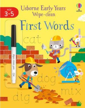 Early Years Wipe-Clean First Words by Jessica Greenwell & Christine Sheldon