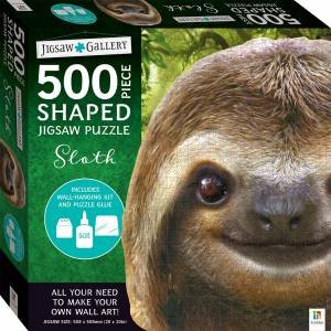 500-Piece Shaped Jigsaw: Sloth by Various