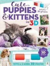 3D Cute Animals Poster Book Cute Puppies and Kittens in 3D