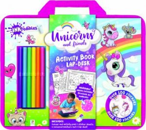 Inkredibles: Unicorns And Friends Activity Book Lap-Desk by Various